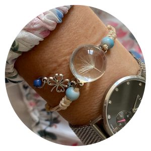 Armband | Pluis | Blauw