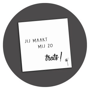 Zwart-wit kaart Zo Trots