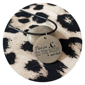 Ketting | To the moon | Leren veter