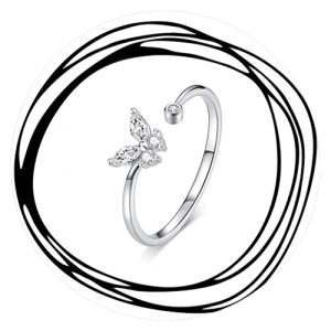 Ring | Vlinder | Met siersteentjes