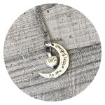 Urn ketting I love you to the moon and back