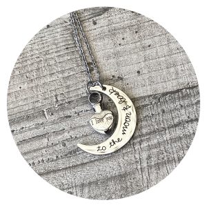 Urn ketting I love you to the moon and back