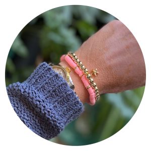 Set van twee armbandjes | Met sterretje