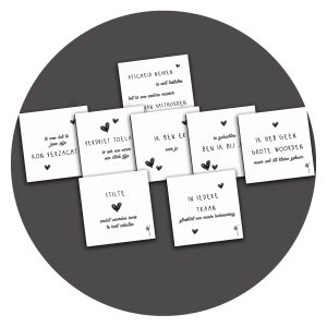 Set van 8 troostkaartjes, Verdriet