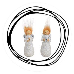 Engeltje met rode haartjes