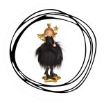 Engel zwart goud toverstaf 1