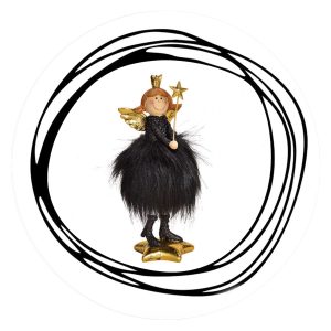 Engel zwart goud toverstaf 1