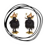 Engel zwart goud toverstaf