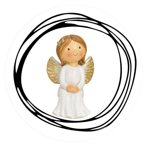 Lief engeltje zittend