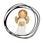 Lief engeltje zittend