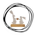 Twee konijnen met hart