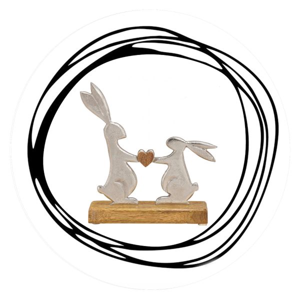 Twee konijnen met hart