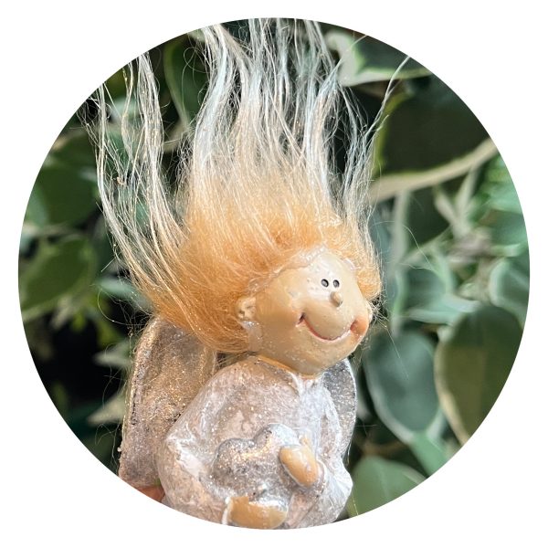 Miskleuntje engel rood haar lijm