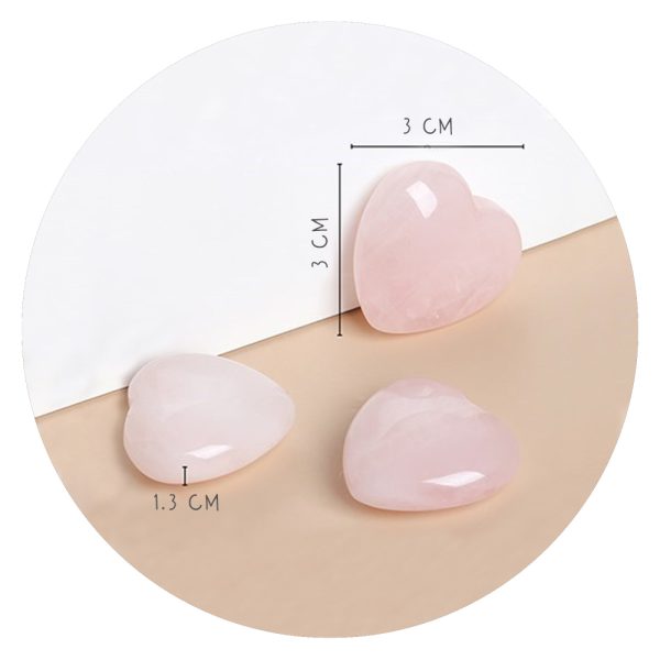 Hartvormige Rozenquartz