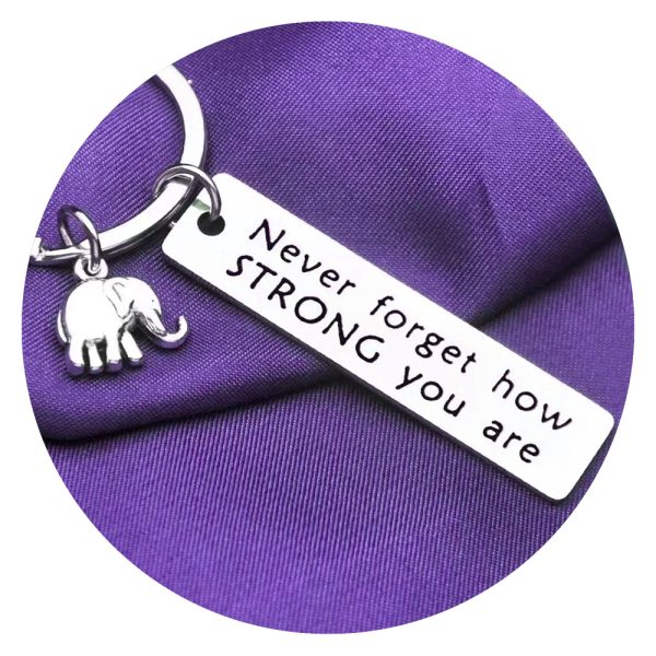 Sleutelhanger Never forget how strong you are