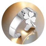 Ring met los klavertje