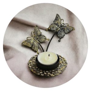 Lichtje met twee vlindertjes