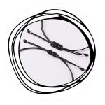 Heren veterarmband met veertje