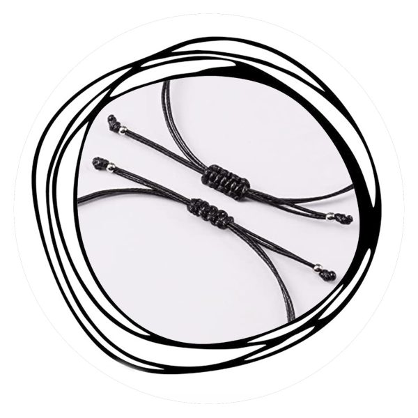 Heren veterarmband met veertje