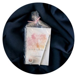 Set notitieboekje puntenslijper en potlood