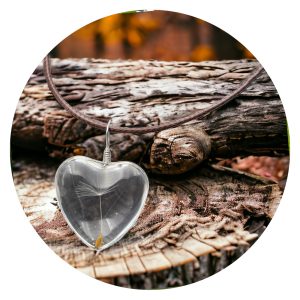 Veterketting met pluis in hartje