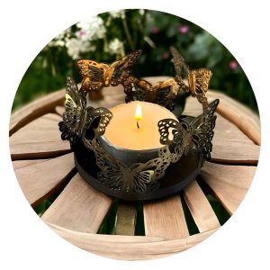 Lichtje met acht vlindertjes