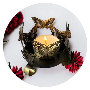 Lichtje met acht vlindertjes