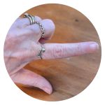 Ring met hartje en love