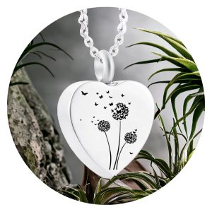 Urnketting pluis met vlindertjes