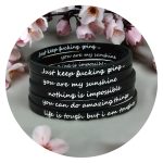 Armbanden - Rubber - met quote