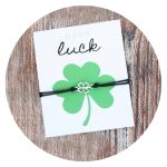 Armband Good luck zwart