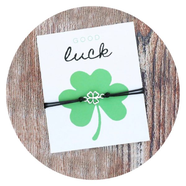 Armband Good luck zwart