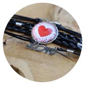Armband Liefde 2 zwart