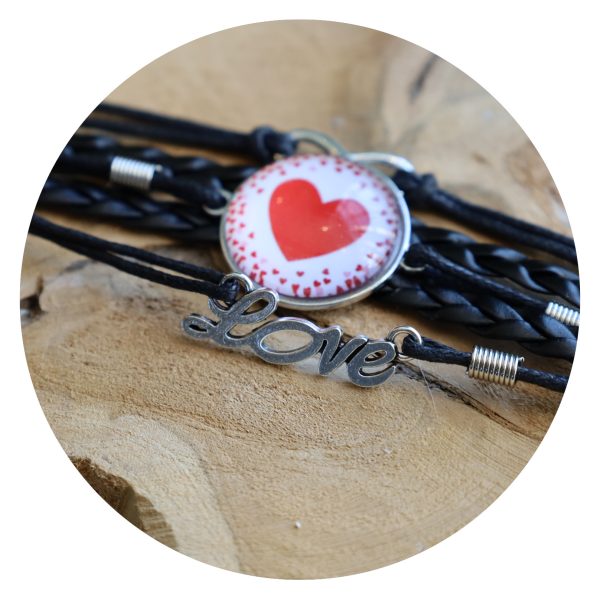 Armband Liefde 2 zwart