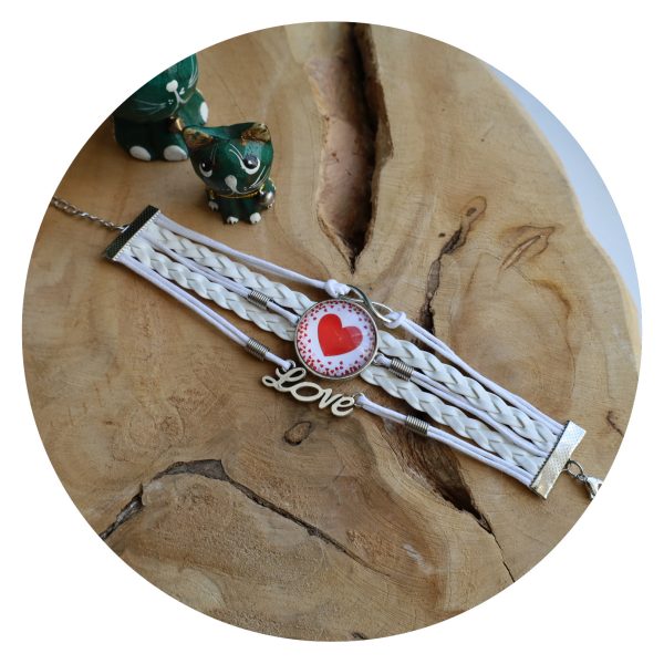 Armband Liefde 2 wit