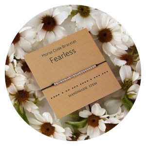 Armband Fearless in morse