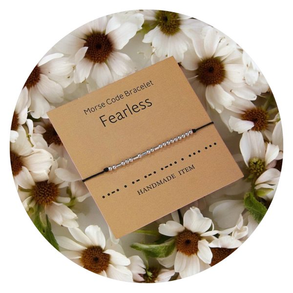 Armband Fearless in morse