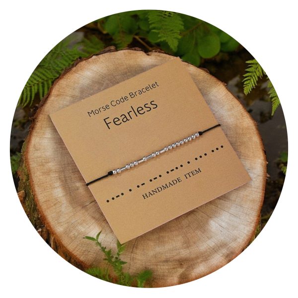 Armband Fearless in morse