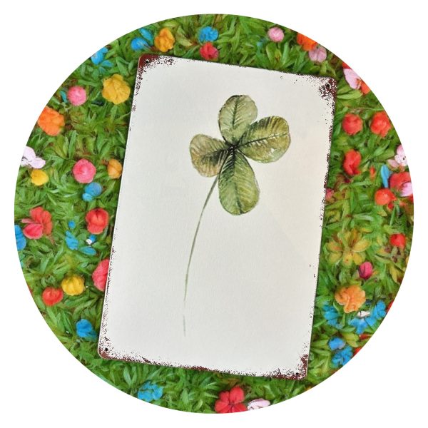 D Bord met klaver vier