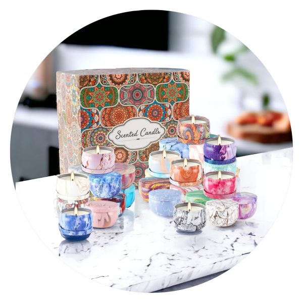 Geurkaarsjes in blik