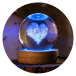 Hartje in bol met lichtje