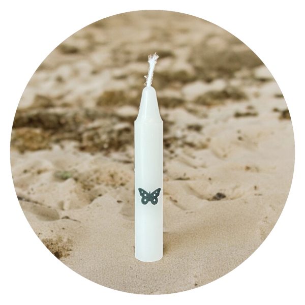 Kaarsje met vlinder