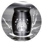 Kleine urn met boom en Forever in my heart