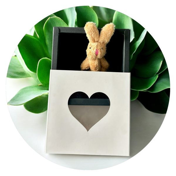 Knuffel in doosje - wit