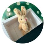 Knuffel in doosje - zwart