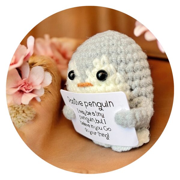 Positive penguin grijs