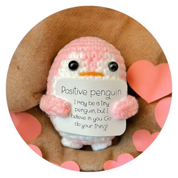 Positive penguin roze