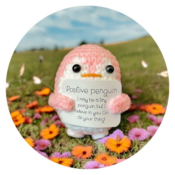 Positive penguin roze