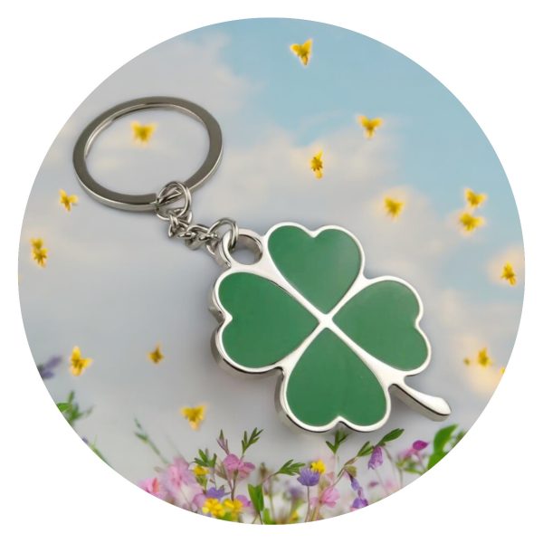 Sleutelhanger Klaver vier in vorm
