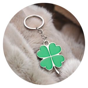 Sleutelhanger Klaver vier in vorm